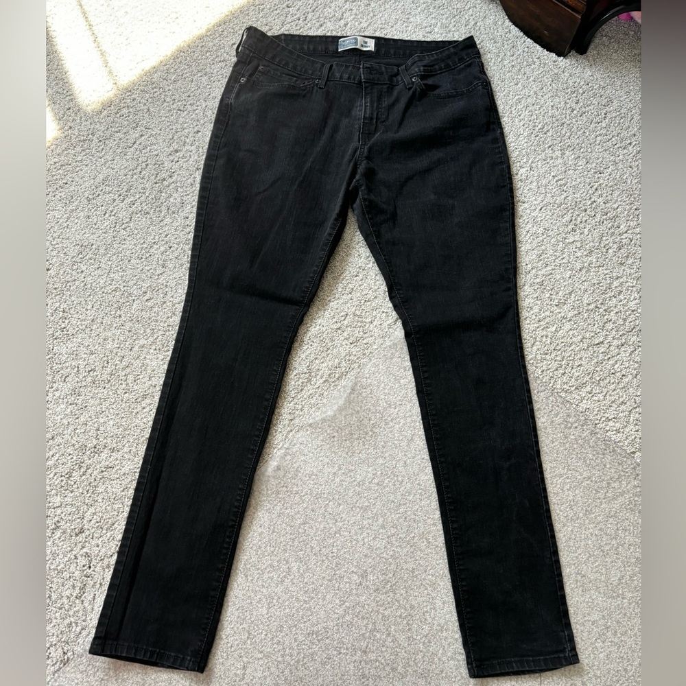 Levi Strauss Misses 16 Long Skinny Jeans Black Tall